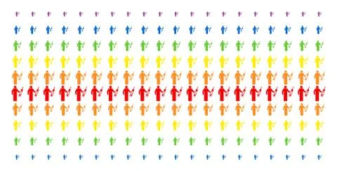 Medic Shape Halftone Spectrum Pattern 스톡 일러스트