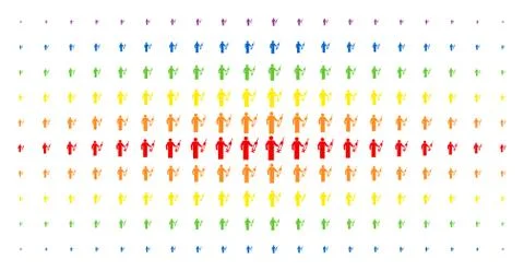 Medic Spectrum Halftone Pattern 스톡 일러스트