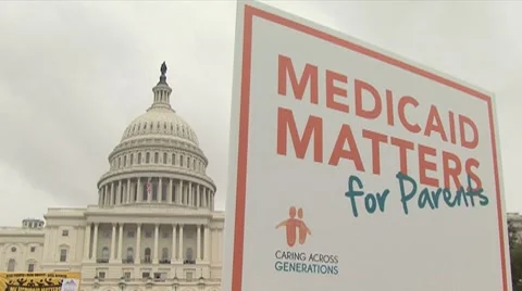 Medicaid rally Stock Footage 8685951