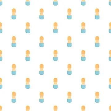 Medical ampoules repeating pattern background for health concepts Stock Illustration