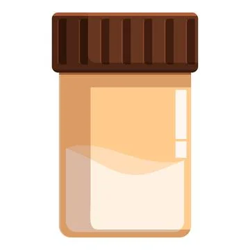 Medical analysis container holding a sample for laboratory testing Stockillustratie