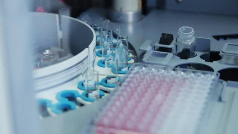 Medical Analysis Processing Stock Footage 128748591