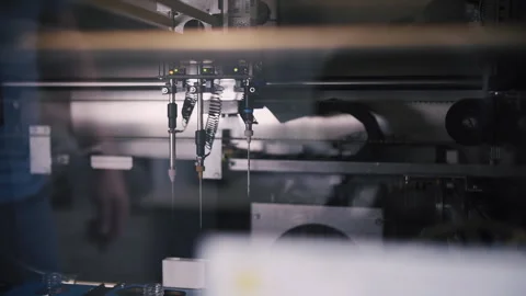 Medical Analysis Processing Machine. Clinical devices for research. Stock Footage 252747914