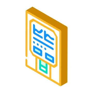 Medical analyzer isometric icon vector illustration Stock Illustration