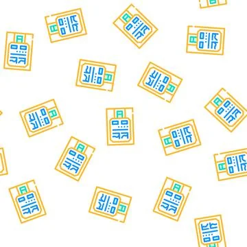 Medical analyzer vector seamless pattern イラスト素材