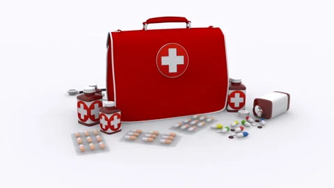 Medical Background in a 3D animation Stock Footage 252000261