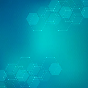 Medical background from hexagons. Geometric elements of design for modern com 스톡 일러스트