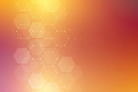 Medical background from hexagons. Geometric elements of design for modern com Stock Illustration