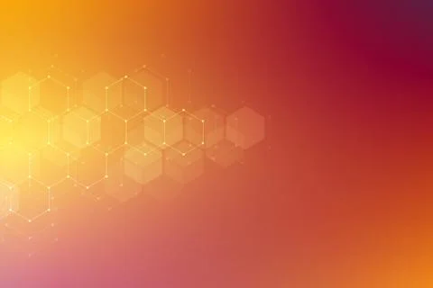 Medical background from hexagons. Geometric elements of design for modern com 스톡 일러스트