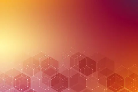 Medical background from hexagons. Geometric elements of design for modern com Stock Illustration