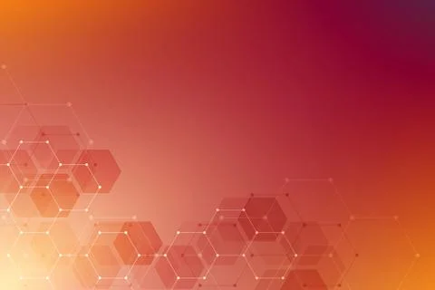 Medical background from hexagons. Geometric elements of design for modern com Stock Illustration