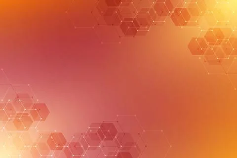 Medical background from hexagons. Geometric elements of design for modern com 스톡 일러스트