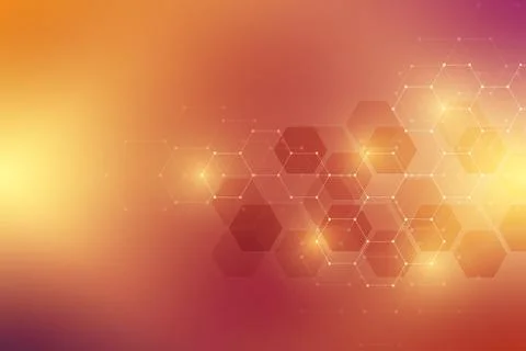 Medical background from hexagons. Geometric elements of design for modern com イラスト素材