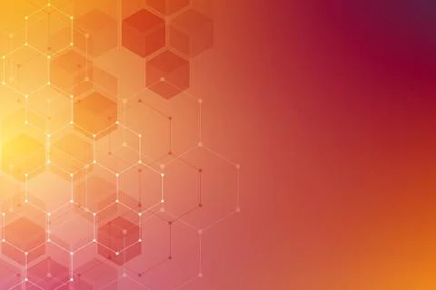Medical background from hexagons. Geometric elements of design for modern com Stock Illustration