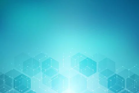 Medical background from hexagons. Geometric elements of design for modern com イラスト素材
