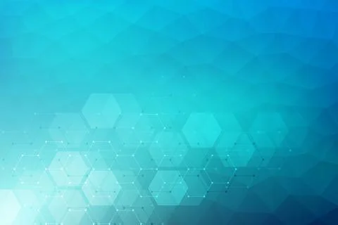 Medical background from hexagons. Geometric elements of design for modern com 스톡 일러스트