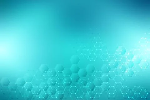 Medical background from hexagons. Geometric elements of design for modern com Stock Illustration