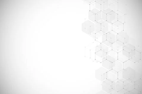 Medical background from hexagons. Geometric elements of design for modern com Stock Illustration