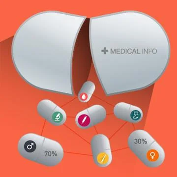 Medical background.. Stock Illustration