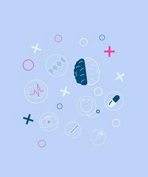 Medical background. Illustrazione stock