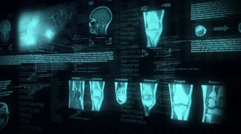 Medical Background. Loopable. 360. Black/blue. Stock-Footage 46720327