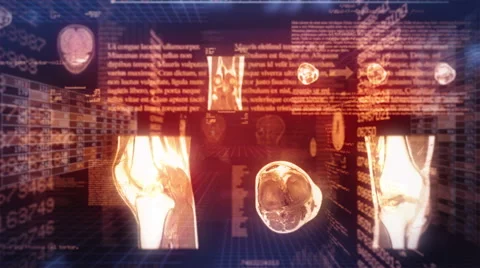 Medical Background. Loopable. Dolly in. Red/blue. 스톡 동영상 46718853