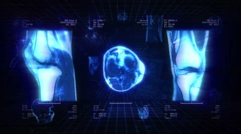 Medical Background. Loopable. Locked. Black/blue. Video stock 46726341