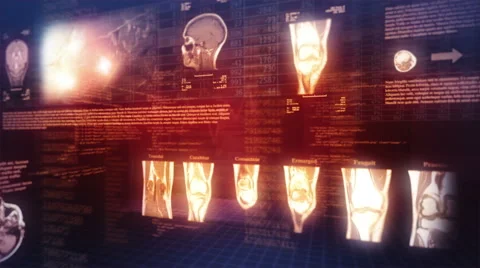 Medical Background. Loopable. Red/blue. 360. Stock-Footage 45198929