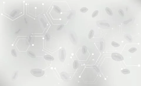 Medical background with molecules and viruses. Monkeypox virus. Stock Illustration