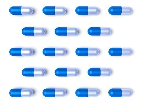 Medical background with pattern of assorted pills, representing health and .. Illustrazione stock