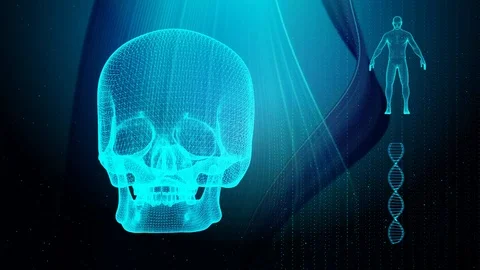 Medical background skull Stock Footage 101946461