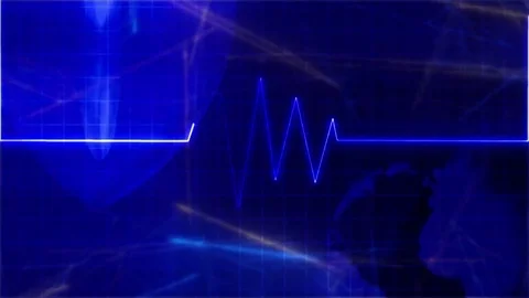 Medical background.Heart rate concept Stock Footage 80779376