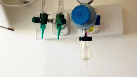 Medical bed, walker. Functional bed for bedridden patients. Stock Footage 277994537