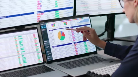 Medical Billing Analyst Carefully Coding Patient Data On Laptop Stock-Footage 347902342