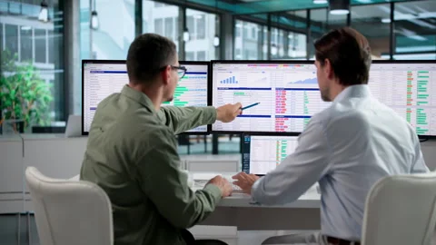 Medical Billing Analyst Reviews Coded Data Stock Footage 347902904