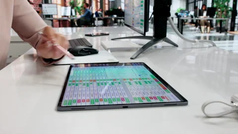 Medical Billing Coder Carefully Reviews Data On Computer Stock Footage 335882079