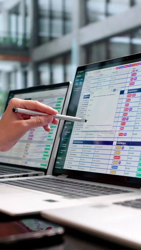 Medical Billing Coder Carefully Reviews Patient Data Stock Footage 339181267