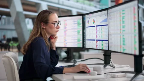 Medical Billing Coder Focused Stock Footage 339895670