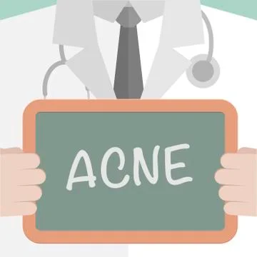 Medical Board Acne Stock Illustration