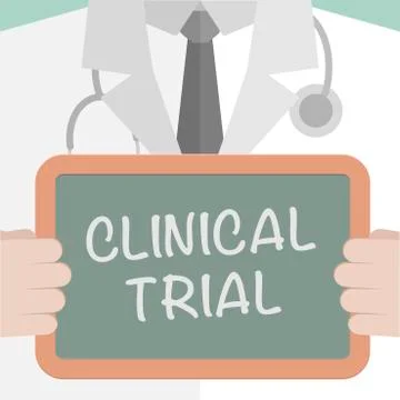 Medical Board Clinical Trial Stock Illustration
