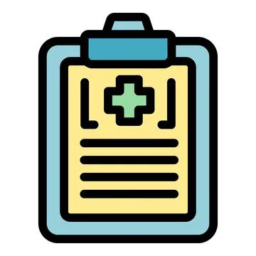 Medical board icon vector flat Stock Illustration
