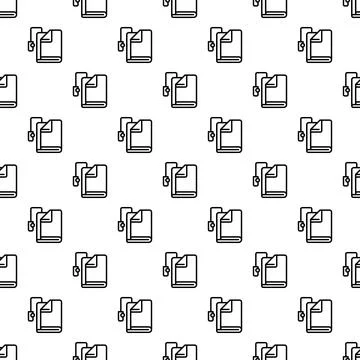 Medical book with bookmark seamless pattern background Stock Illustration
