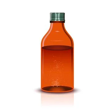 Medical brown Bottle Stock Illustration