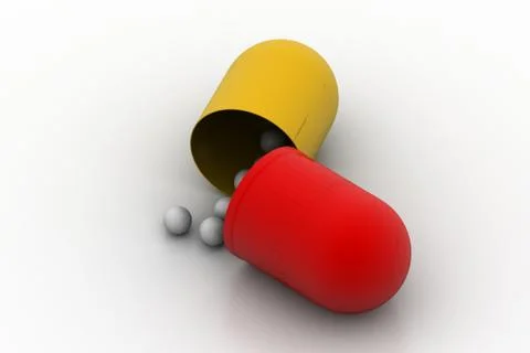 Medical capsule Free Stock Illustration