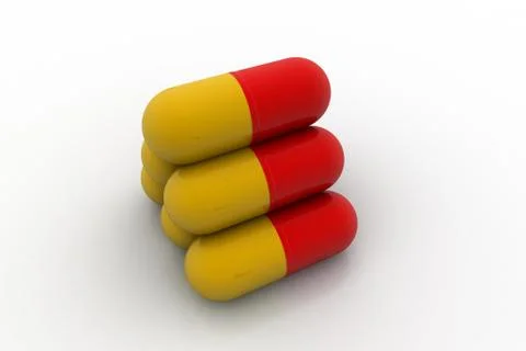 Medical capsule Free Stock Illustration