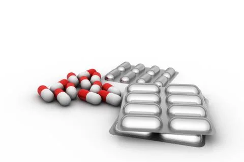 Medical capsule Free Stock Illustration