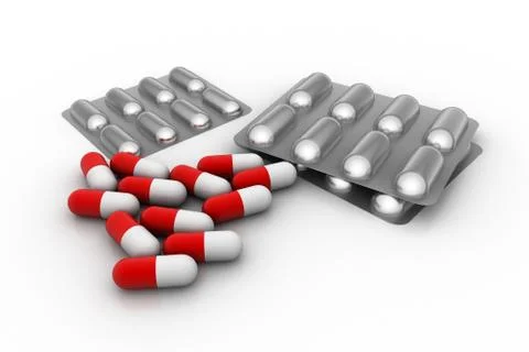 Medical capsule Free Stock Illustration