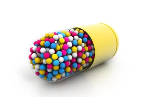 Medical capsule Stock Illustration