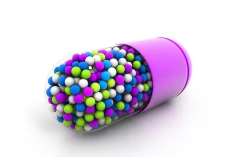 Medical capsule Illustrazione stock