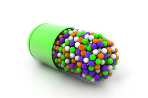 Medical capsule Stock Illustration